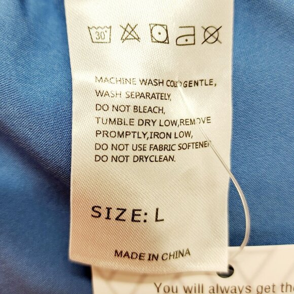 Pudolla Mens Blue Performance Running Shorts W/ Zippered Pockets Size L - Picture 3 of 6